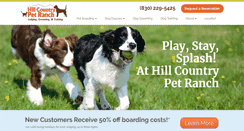 Desktop Screenshot of hillcountrypetranch.com
